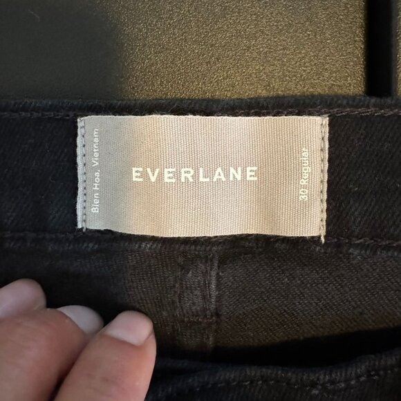 NWT Everlane Mid-Rise Skinny Black  Jeans, Size 30R - Picture 3 of 8